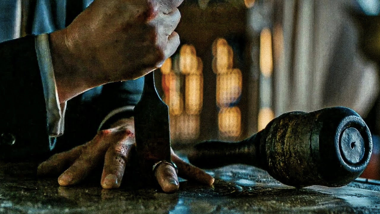 John about to cut his finger