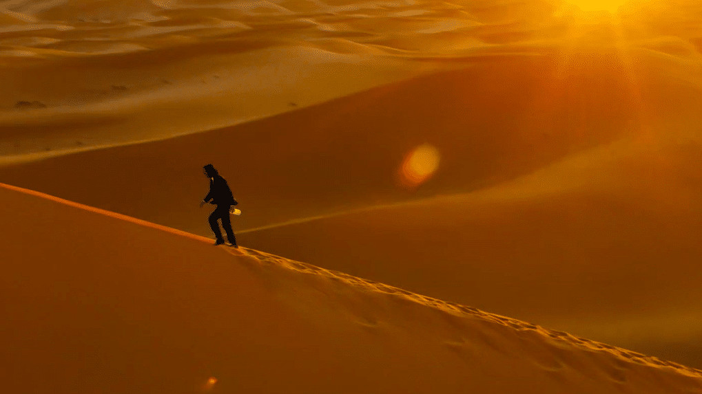 John Wick in the desert