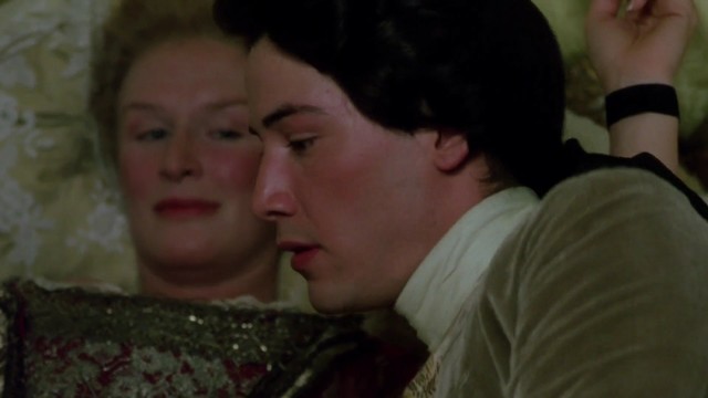 With Glenn Close in Dangerous Liasons