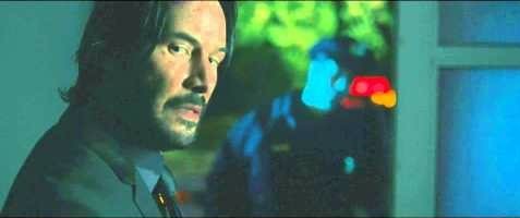 Police at John Wick's door