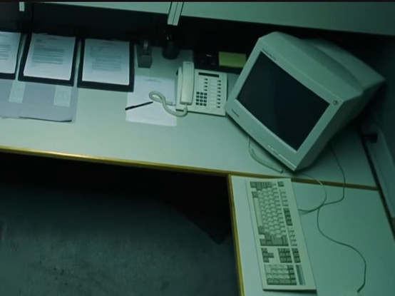 Empty cubicle in the Matrix